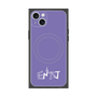 プレミアムスクエアケース with MagSafe［ オリジナル - ENTJ 指揮官 - アルファベット - パープル ］
