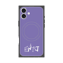 プレミアムスクエアケース with MagSafe［ オリジナル - ENTJ 指揮官 - アルファベット - パープル ］
