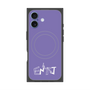 プレミアムスクエアケース with MagSafe［ オリジナル - ENTJ 指揮官 - アルファベット - パープル ］