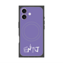 プレミアムスクエアケース with MagSafe［ オリジナル - ENTJ 指揮官 - アルファベット - パープル ］