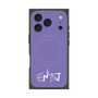 プレミアムスクエアケース with MagSafe［ オリジナル - ENTJ 指揮官 - アルファベット - パープル ］
