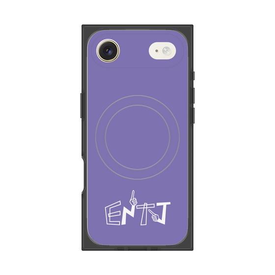 プレミアムスクエアケース with MagSafe［ オリジナル - ENTJ 指揮官 - アルファベット - パープル ］