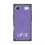 プレミアムスクエアケース with MagSafe［ オリジナル - ENTJ 指揮官 - アルファベット - パープル ］