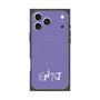 プレミアムスクエアケース with MagSafe［ オリジナル - ENTJ 指揮官 - アルファベット - パープル ］