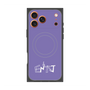 プレミアムスクエアケース with MagSafe［ オリジナル - ENTJ 指揮官 - アルファベット - パープル ］
