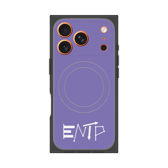 プレミアムスクエアケース with MagSafe［ オリジナル - ENTP 討論者 - アルファベット - パープル ］