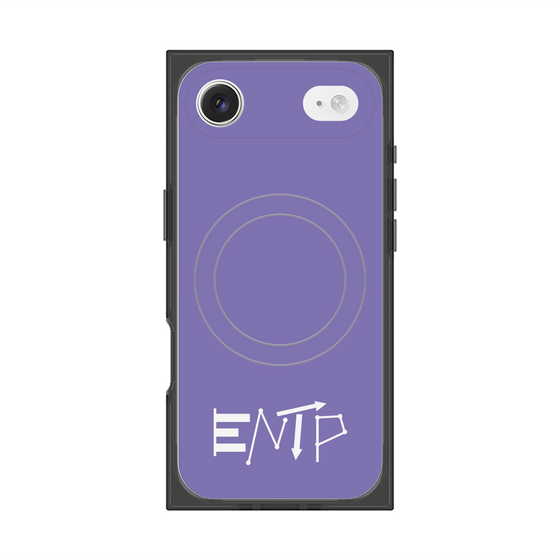 プレミアムスクエアケース with MagSafe［ オリジナル - ENTP 討論者 - アルファベット - パープル ］