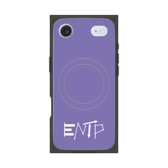 プレミアムスクエアケース with MagSafe［ オリジナル - ENTP 討論者 - アルファベット - パープル ］