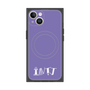 プレミアムスクエアケース with MagSafe［ オリジナル - INTJ 建築家 - アルファベット - パープル ］