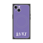 プレミアムスクエアケース with MagSafe［ オリジナル - INTJ 建築家 - アルファベット - パープル ］