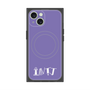 プレミアムスクエアケース with MagSafe［ オリジナル - INTJ 建築家 - アルファベット - パープル ］