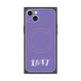 プレミアムスクエアケース with MagSafe［ オリジナル - INTJ 建築家 - アルファベット - パープル ］