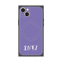 プレミアムスクエアケース with MagSafe［ オリジナル - INTJ 建築家 - アルファベット - パープル ］