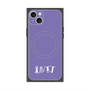 プレミアムスクエアケース with MagSafe［ オリジナル - INTJ 建築家 - アルファベット - パープル ］