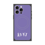 プレミアムスクエアケース with MagSafe［ オリジナル - INTJ 建築家 - アルファベット - パープル ］
