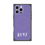 プレミアムスクエアケース with MagSafe［ オリジナル - INTJ 建築家 - アルファベット - パープル ］