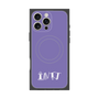 プレミアムスクエアケース with MagSafe［ オリジナル - INTJ 建築家 - アルファベット - パープル ］
