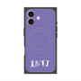プレミアムスクエアケース with MagSafe［ オリジナル - INTJ 建築家 - アルファベット - パープル ］