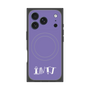 プレミアムスクエアケース with MagSafe［ オリジナル - INTJ 建築家 - アルファベット - パープル ］