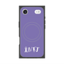 プレミアムスクエアケース with MagSafe［ オリジナル - INTJ 建築家 - アルファベット - パープル ］