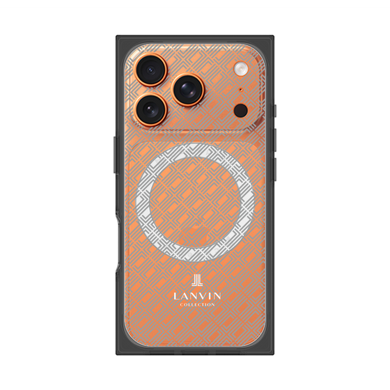 プレミアムスクエアケース with MagSafe［ LANVIN COLLECTION - ロゴパターン ］