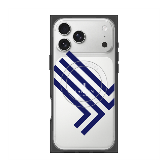 プレミアムスクエアケース with MagSafe［ LANVIN COLLECTION - ロゴ - ネイビー ］