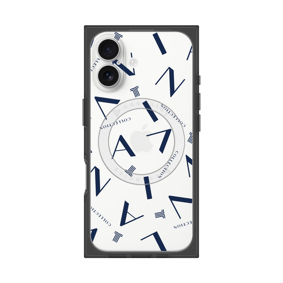 プレミアムスクエアケース with MagSafe［ LANVIN COLLECTION - タイポグラフィ ］