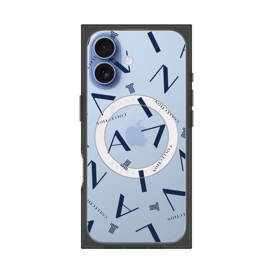 プレミアムスクエアケース with MagSafe［ LANVIN COLLECTION - タイポグラフィ ］