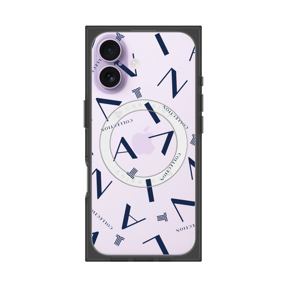 プレミアムスクエアケース with MagSafe［ LANVIN COLLECTION - タイポグラフィ ］