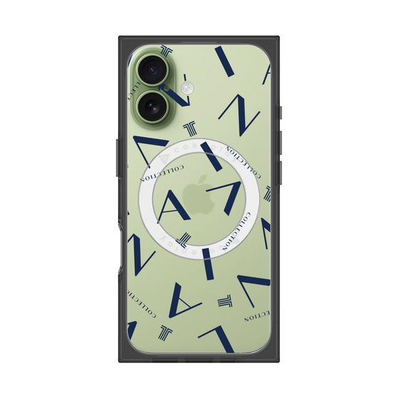 プレミアムスクエアケース with MagSafe［ LANVIN COLLECTION - タイポグラフィ ］