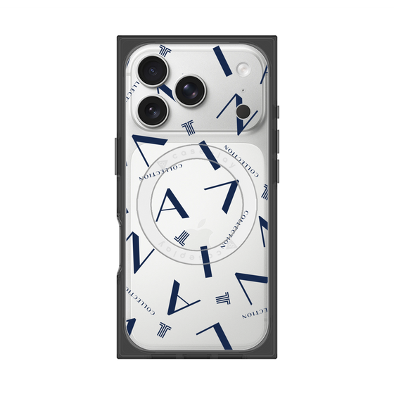 プレミアムスクエアケース with MagSafe［ LANVIN COLLECTION - タイポグラフィ ］
