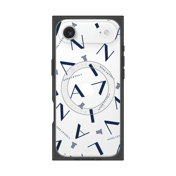 プレミアムスクエアケース with MagSafe［ LANVIN COLLECTION - タイポグラフィ ］