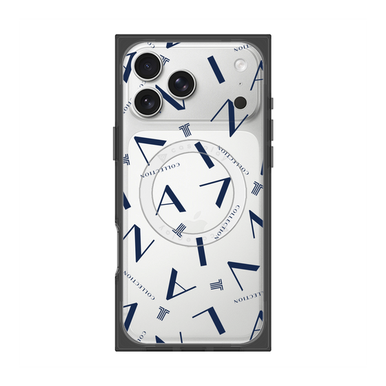 プレミアムスクエアケース with MagSafe［ LANVIN COLLECTION - タイポグラフィ ］