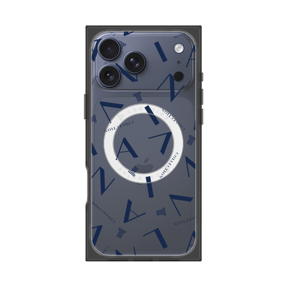 プレミアムスクエアケース with MagSafe［ LANVIN COLLECTION - タイポグラフィ ］
