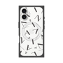 プレミアムスクエアケース with MagSafe［ LANVIN COLLECTION - タイポグラフィ - グレー ］