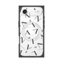 プレミアムスクエアケース with MagSafe［ LANVIN COLLECTION - タイポグラフィ - グレー ］