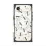 プレミアムスクエアケース with MagSafe［ LANVIN COLLECTION - タイポグラフィ - グレー ］