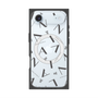 プレミアムスクエアケース with MagSafe［ LANVIN COLLECTION - タイポグラフィ - グレー ］
