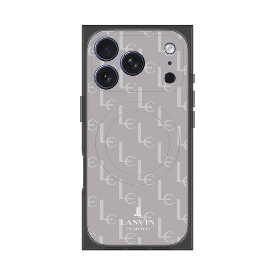 プレミアムスクエアケース with MagSafe［ LANVIN COLLECTION - ジオメトリック - ライラック ］