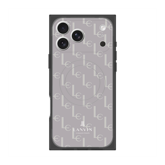 プレミアムスクエアケース with MagSafe［ LANVIN COLLECTION - ジオメトリック - ライラック ］