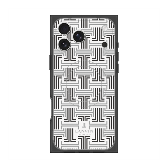 プレミアムスクエアケース with MagSafe［ LANVIN COLLECTION - モノグラム ］