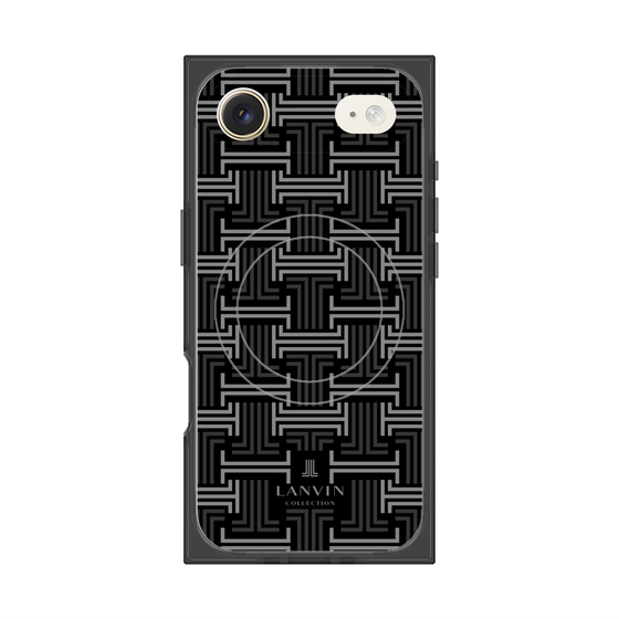 プレミアムスクエアケース with MagSafe［ LANVIN COLLECTION - モノグラム - 黒 ］