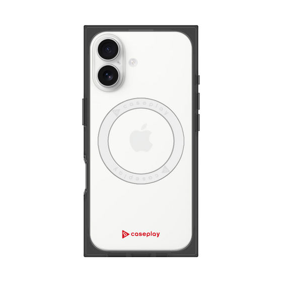 プレミアムスクエアケース with MagSafe［ オリジナル - caseplayロゴ - レッド/A ］