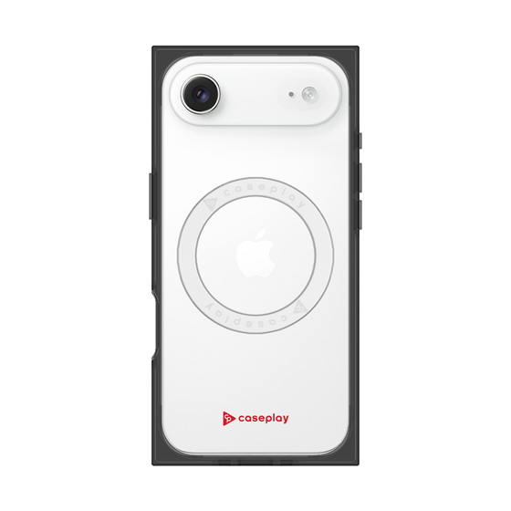 プレミアムスクエアケース with MagSafe［ オリジナル - caseplayロゴ - レッド/A ］