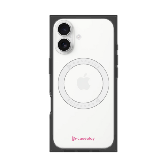 プレミアムスクエアケース with MagSafe［ オリジナル - caseplayロゴ - ピンク/A ］