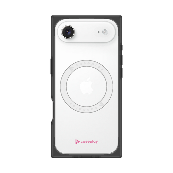 プレミアムスクエアケース with MagSafe［ オリジナル - caseplayロゴ - ピンク/A ］