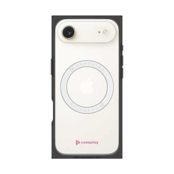 プレミアムスクエアケース with MagSafe［ オリジナル - caseplayロゴ - ピンク/A ］