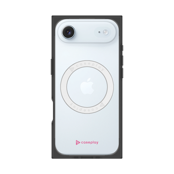 プレミアムスクエアケース with MagSafe［ オリジナル - caseplayロゴ - ピンク/A ］