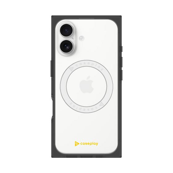 プレミアムスクエアケース with MagSafe［ オリジナル - caseplayロゴ - イエロー/A ］
