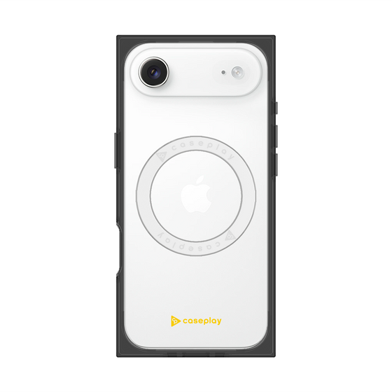 プレミアムスクエアケース with MagSafe［ オリジナル - caseplayロゴ - イエロー/A ］